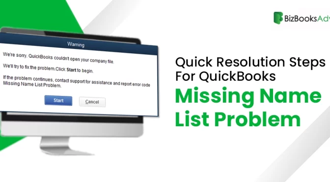 Simple Tricks to Fix QuickBooks Missing Name List Problem