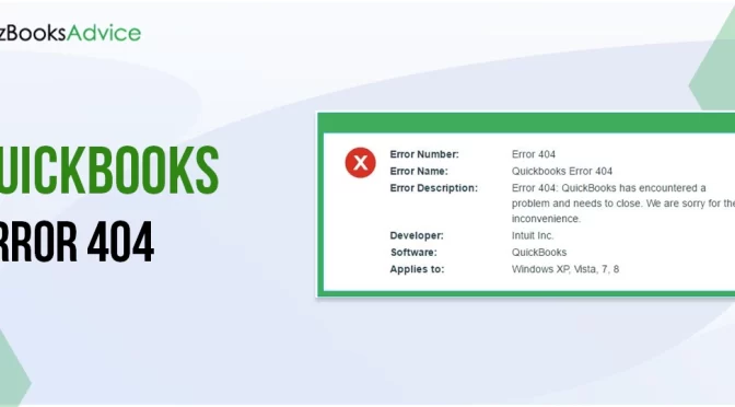 QuickBooks Error 404