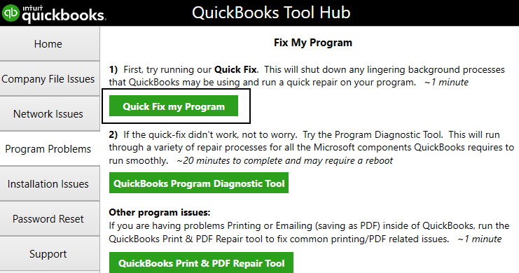 QuickBooks Tools Hub Download