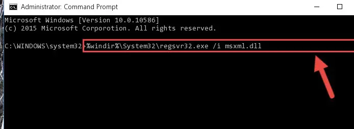 regsvr32 MSXML6.dll