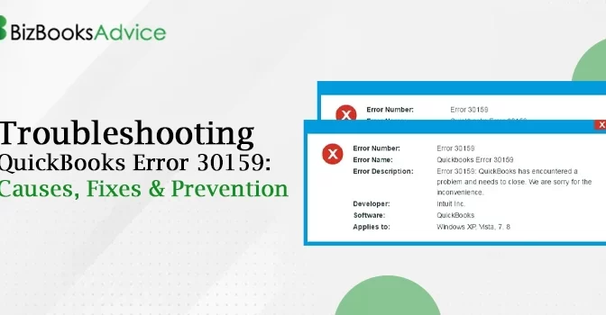 Best Possible Ways to Rectify QuickBooks Error 30159