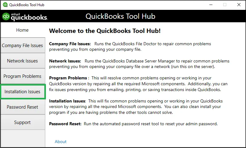 Use of the QuickBooks Install Diagnostic Tool 