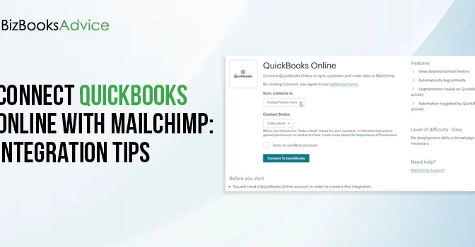 Connect QuickBooks Online with Mailchimp With These Expert’s Suggestions