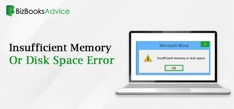 Insufficient Memory Or Disk Space Error