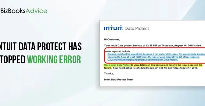 Reliable Solutions For Intuit Data Protect Has Stopped Working Error