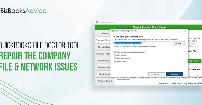 QuickBooks File Doctor Tool- Repair the Company File & Network Issues