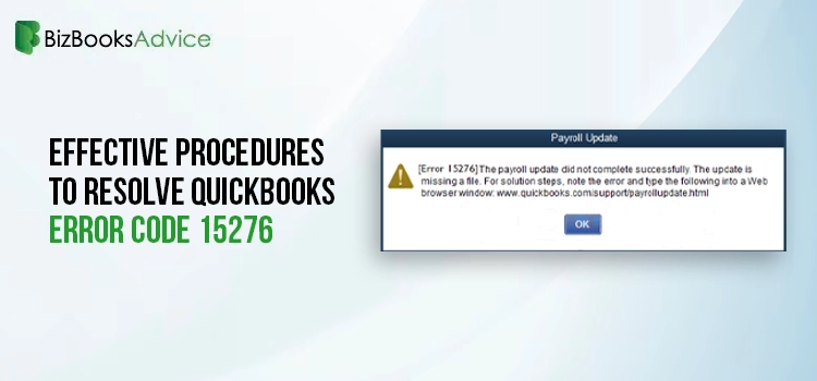 QuickBooks Error Code 15276