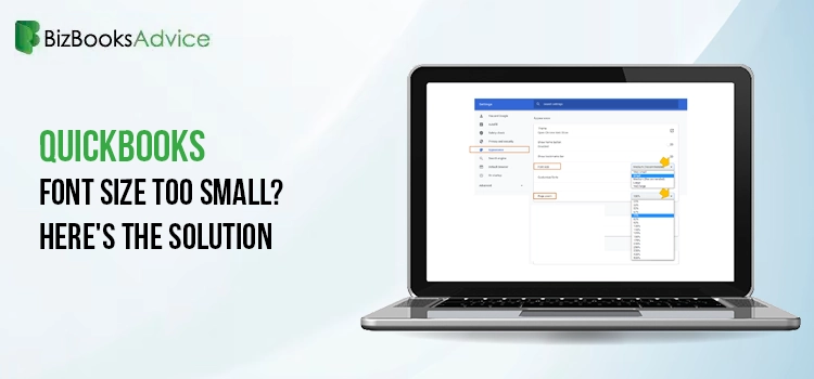 QuickBooks Font Size Too Small