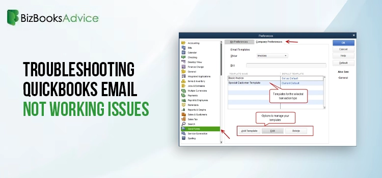 QuickBooks Email Not Working