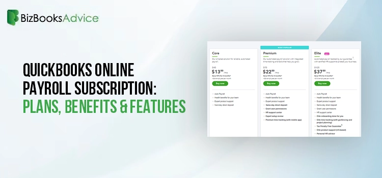 QuickBooks Online payroll subscription